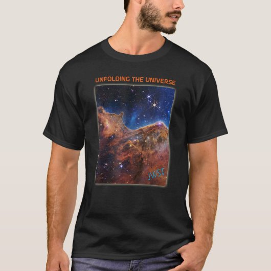 Webb宇宙望遠鏡新画像コズミック崖JWST Tシャツ (正面)