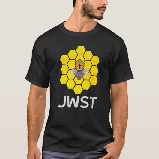 WEBB宇宙望遠鏡(抽象芸術黄鏡) Tシャツ (正面)