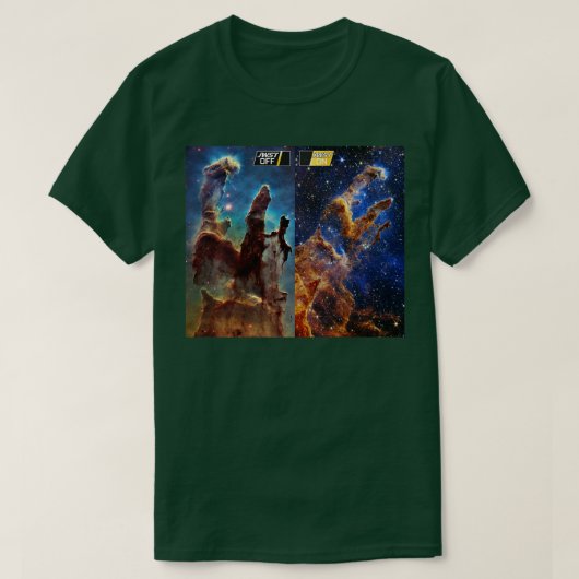 Webb宇宙elescope Pillars of Creation Images Com Tシャツ (デザイン正面)