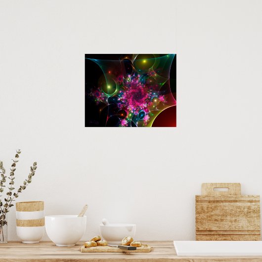 Webb04 20x16フラクタル ポスター (キッチン)