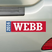 WEBB 2016年 バンパーステッカー (車上)