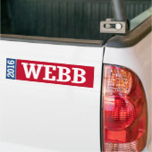 WEBB 2016年 バンパーステッカー (トラック上)