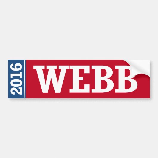 WEBB 2016年 バンパーステッカー (正面)