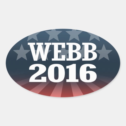 WEBB 2016年 楕円形シール (正面)