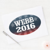 WEBB 2016年 楕円形シール (封筒)