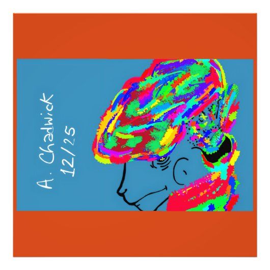 Webbed Scaled Fantasy Creature フォトプリント (正面)