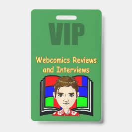 Webcomicsレビューとインタビューのバッジ バッジ