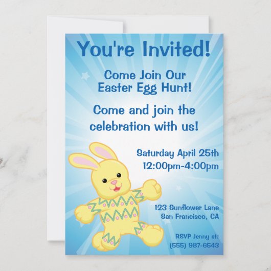 Webkinzにはねて下さい! 招待状 (正面)