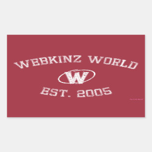 Webkinzの世界米国東部標準時刻。 2005年 長方形シール