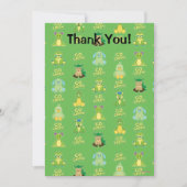 Webkinzの環境にやさしいことをしようパターン サンキューカード (正面)