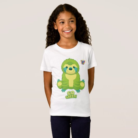 Webkinzの環境にやさしいことをしようパターン Tシャツ (正面フル)