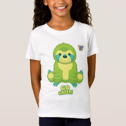 Webkinzの環境にやさしいことをしようパターン Tシャツ (正面)