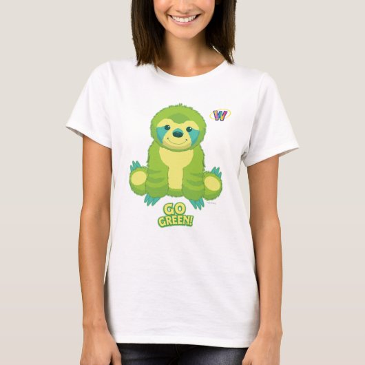 Webkinzの環境にやさしいことをしようパターン Tシャツ (正面)