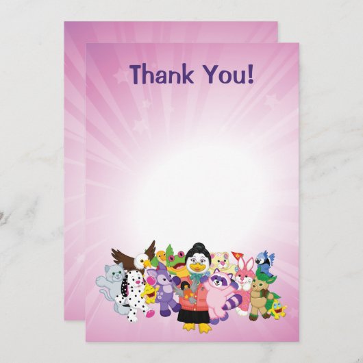 Webkinzの魔法の世界 サンキューカード (正面/裏面)