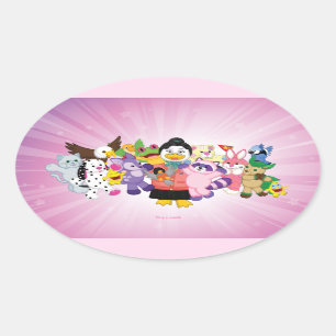 Webkinzの魔法の世界 楕円形シール