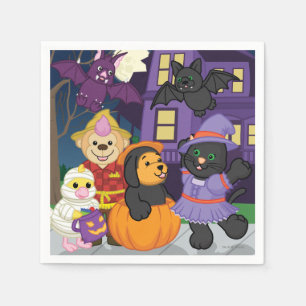 Webkinzハロウィンのトリック・オア・トリート スタンダードカクテルナプキン