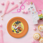 Webkinzハロウィンは月をかわいがります ペーパープレート (パーティー)