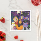 Webkinzハロウィーントリックまたはトリート スタンダードカクテルナプキン (インサイチュ)