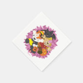 Webkinzハロウィーンペットサプライズ スタンダードカクテルナプキン (角)