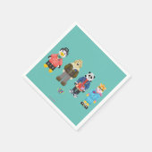 Webkinzピクセルホスト スタンダードカクテルナプキン (角)