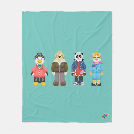 Webkinzピクセルホスト フリースブランケット (正面)