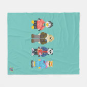 Webkinzピクセルホスト フリースブランケット (正面(横))