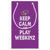 Webkinz穏やか、演劇保って下さい スモールペーパーバッグ (裏面)