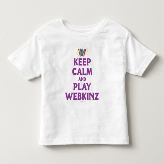 Webkinz穏やか、演劇保って下さい トドラーTシャツ (正面)