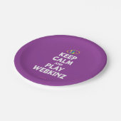 Webkinz穏やか、演劇保って下さい ペーパープレート (アングル)