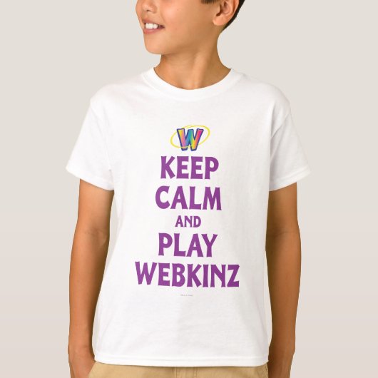 Webkinz穏やか、演劇保って下さい Tシャツ (正面)