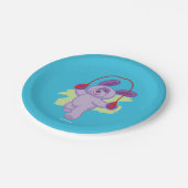 Webkinz |のブドウのソーダ子犬の省略ロープ ペーパープレート (アングル)