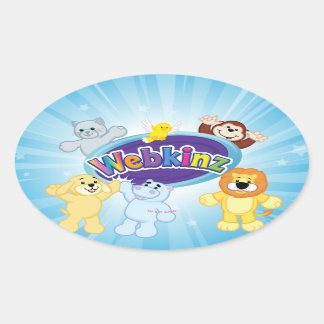 Webkinz:来インおよび遊Webkinz 楕円形シール