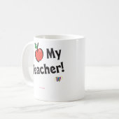 Webkinz: 私は私の先生を愛します! コーヒーマグカップ (正面左)