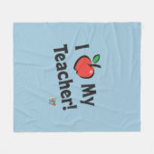 Webkinz: 私は私の先生を愛します! フリースブランケット (正面(横))