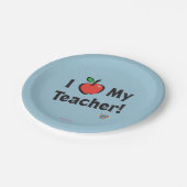 Webkinz: 私は私の先生を愛します! ペーパープレート (アングル)