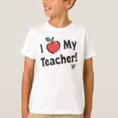 Webkinz: 私は私の先生を愛します! tシャツ (正面)
