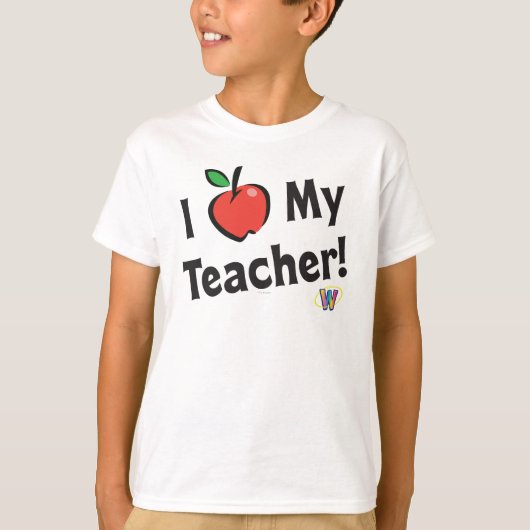 Webkinz: 私は私の先生を愛します! tシャツ (正面)