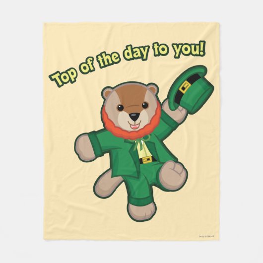 Webkinz Leprachaun フリースブランケット (正面)