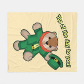 Webkinz Leprachaun フリースブランケット (正面(横))