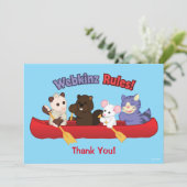 Webkinz | Webkinzの規則のカヌー旅行 サンキューカード (スタンド正面)