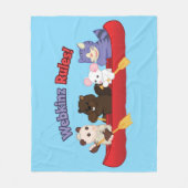Webkinz | Webkinzの規則のカヌー旅行 フリースブランケット (正面)