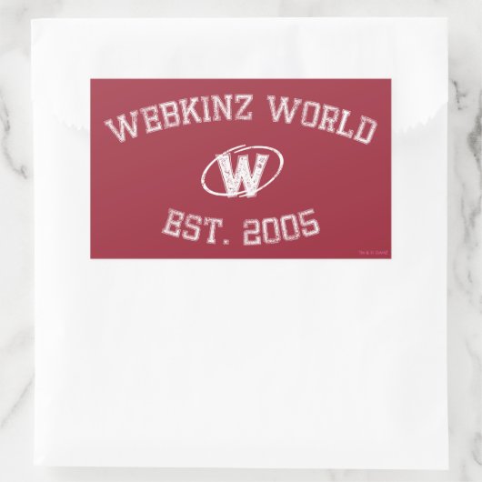 Webkinz World Est2005 長方形シール (バッグ)