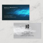 WebmasterコンピュータInternetTechnical BlueFlashback 名刺 (正面/裏面)