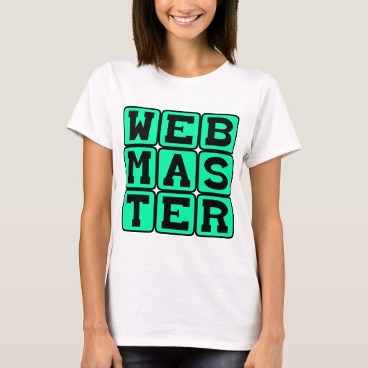 Webmaster、くもの巣Architect Tシャツ (正面)