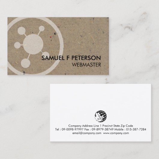 Webmaster Network Points Icon 名刺 (正面/裏面)