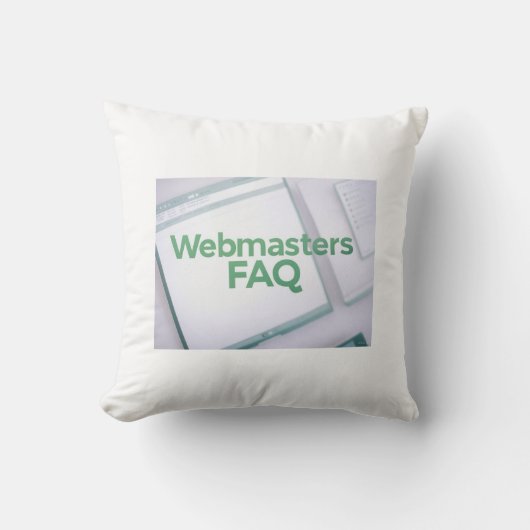 WebMasters FAQ クッション (正面)