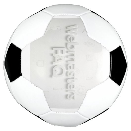 Webmasters FAQ サッカーボール (回転)