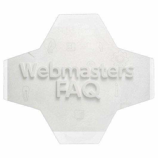 Webmasters FAQ サッカーボール (フラット)