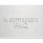 Webmasters FAQ シール (正面)