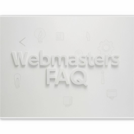 Webmasters FAQ シール (正面)